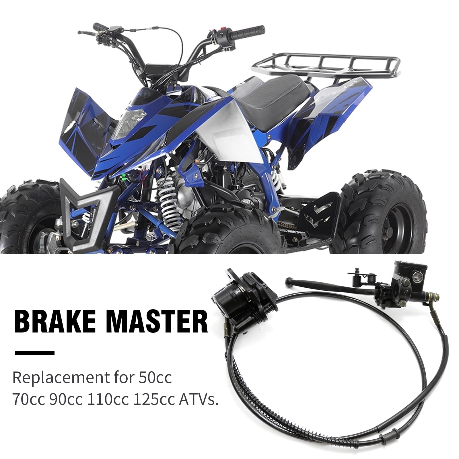 Aynaxcol packaged rear hydraulic brake assembly for easy replacement