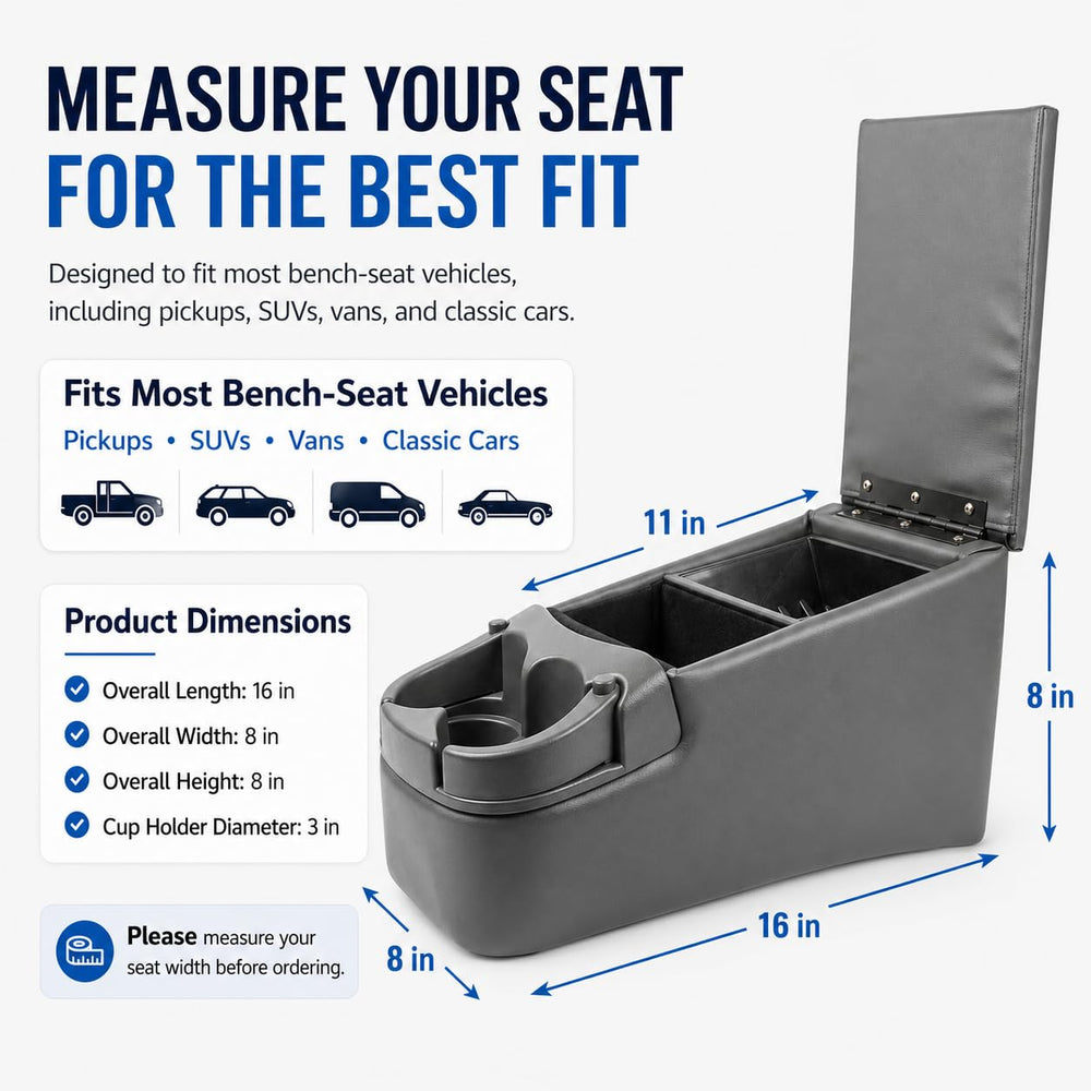 AZIFOK dual cup holders and CD slot ready to reduce spills and clutter