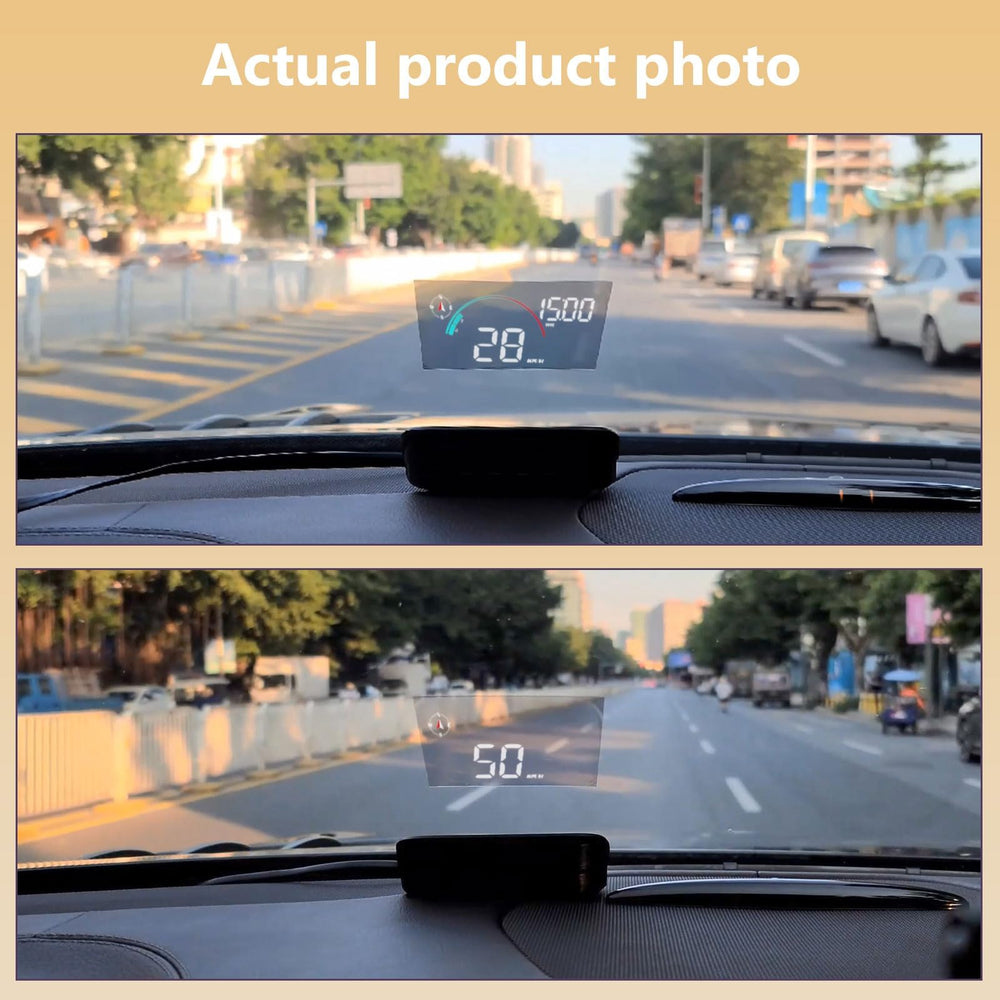 AZIJYV M22 daytime display visible with reflective film for clarity