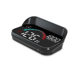 AZIJYV M22 front display showing speed and time for safer driving