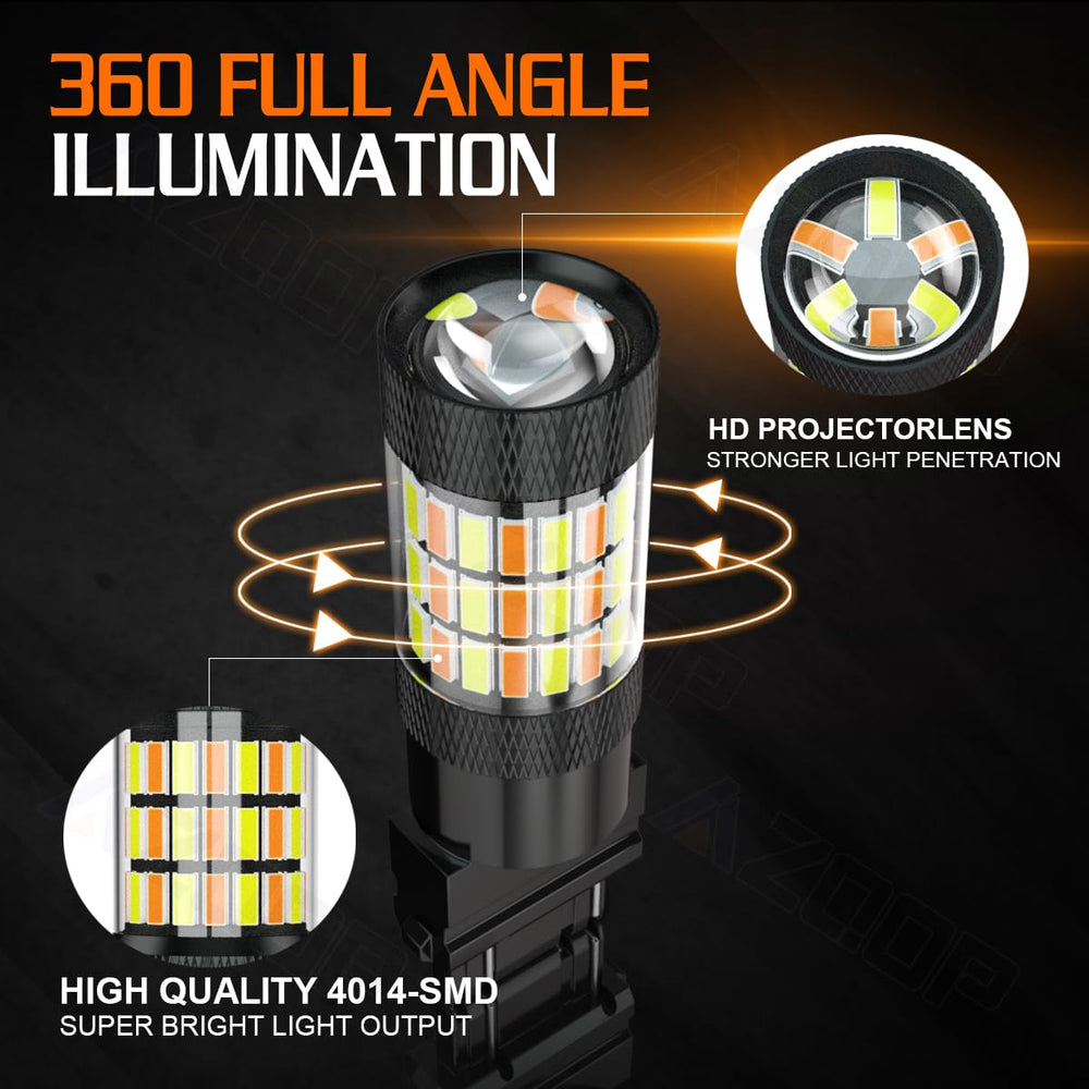 AZQOP bulb with water splashes illustrating IP67 waterproof reliability