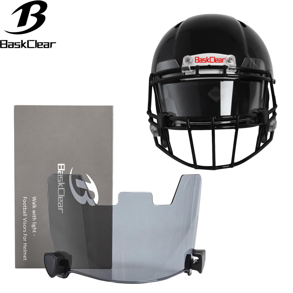 B BASKCLEAR close-up of visor coating highlighting scratch resistance
