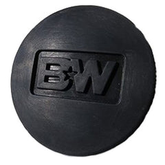 B&W rubber cover front view protecting gooseneck gap from dirt