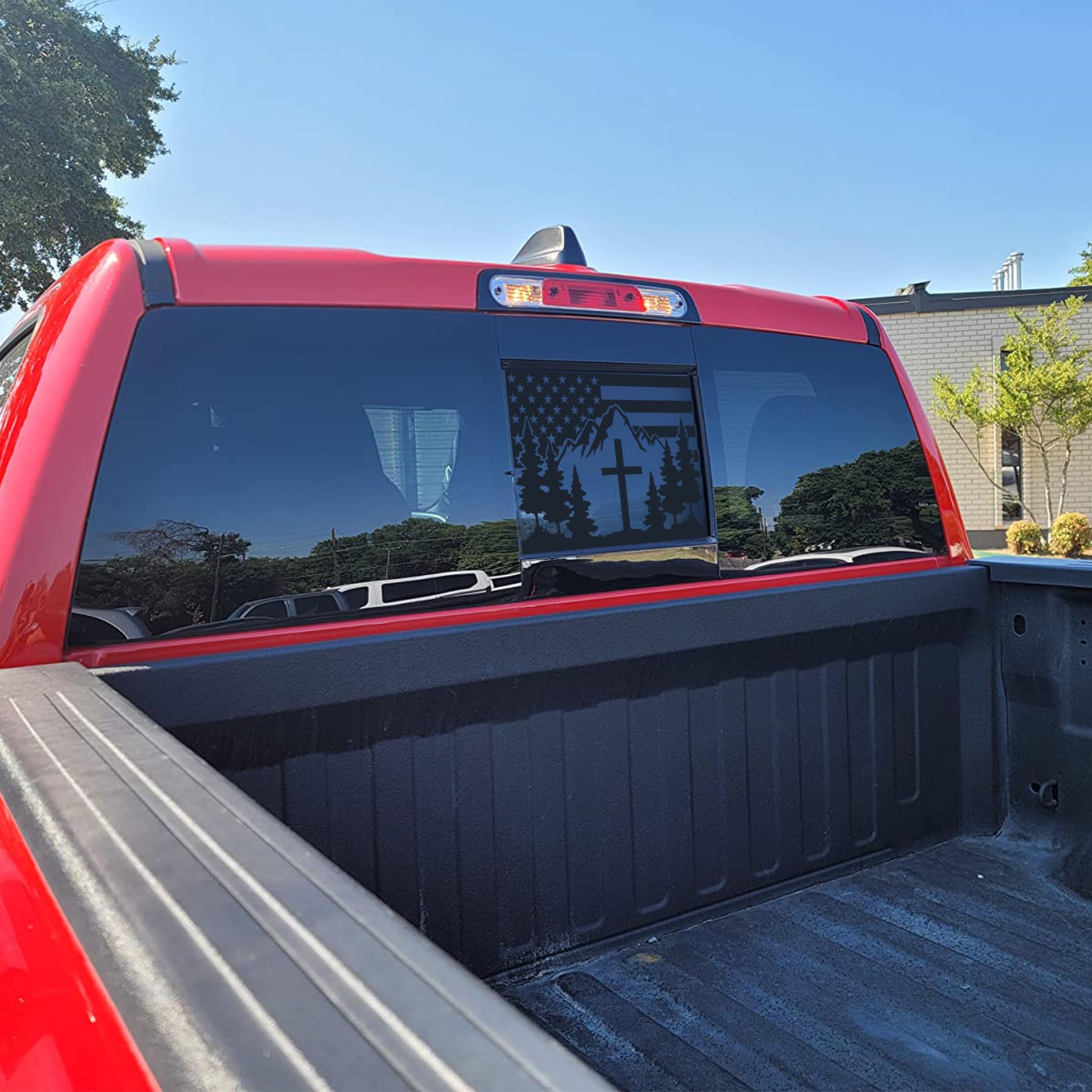 Babynora decal on a Gladiator driving outdoors emphasizing rugged style