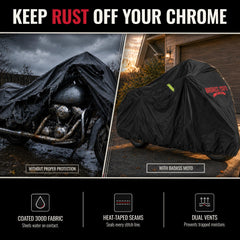 Badass Moto reflective accents detail—improves nighttime visibility and safety