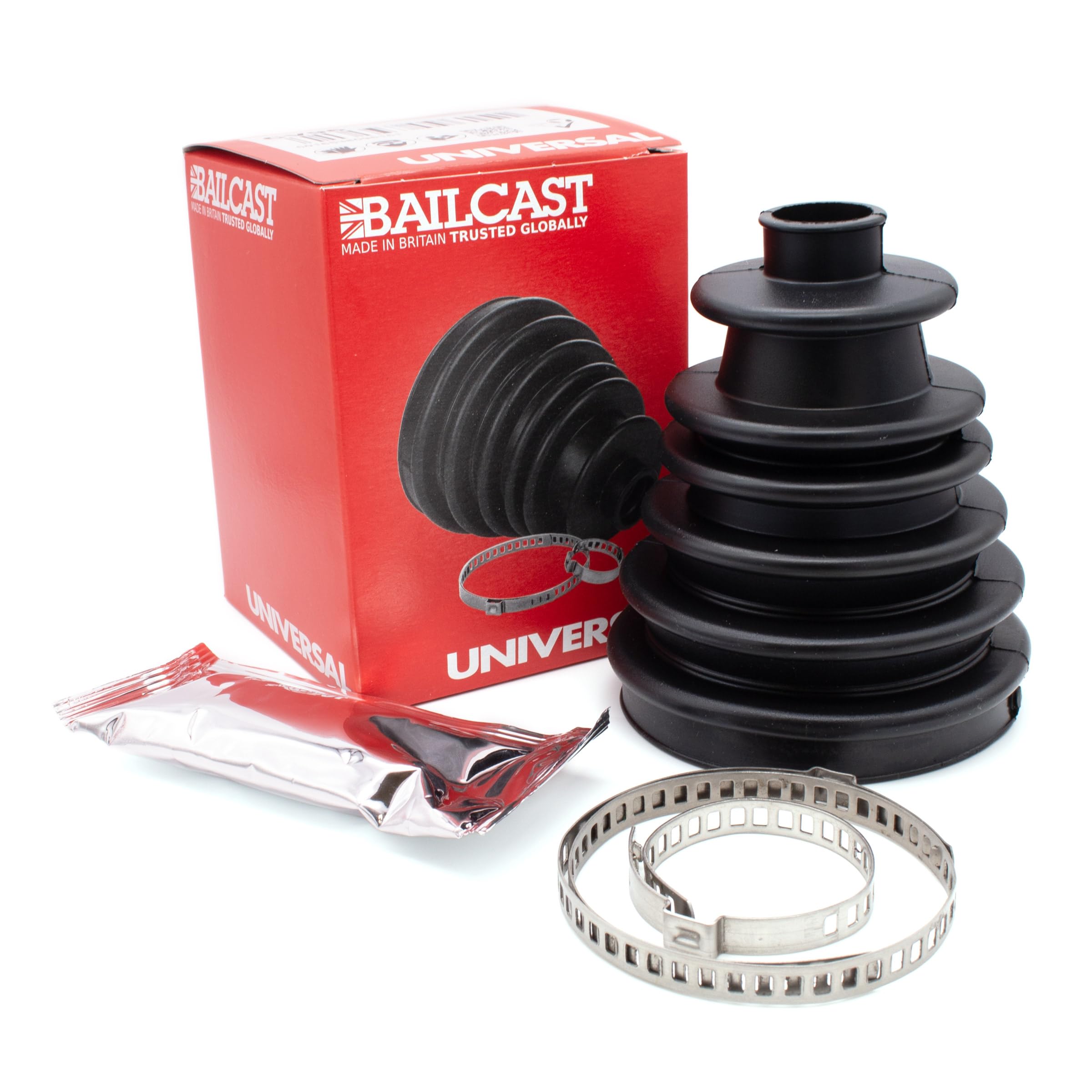 Bailcast front packaging showing CVS18 kit contents and clear benefit