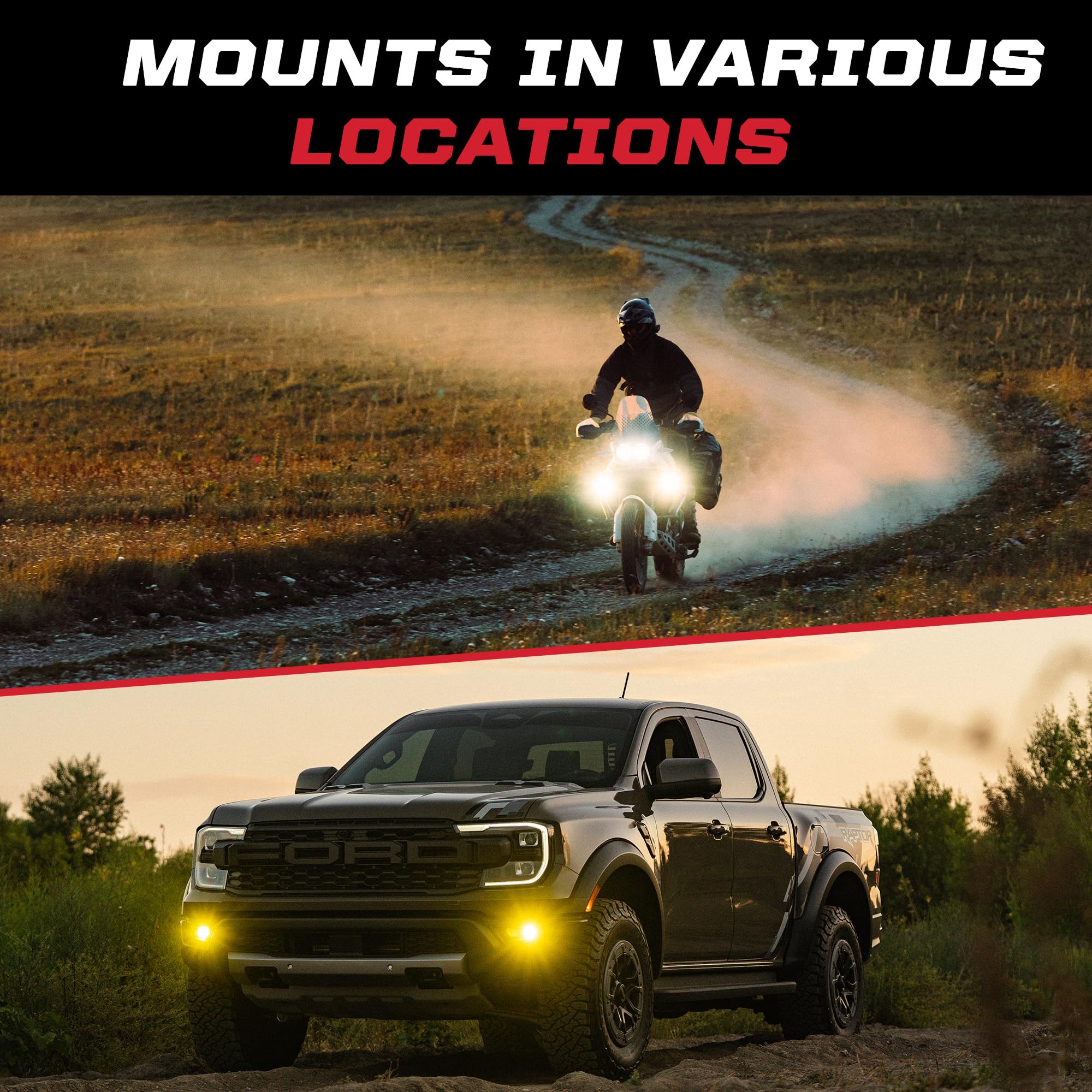 Baja Designs S1 label and specs showing model 387815 and item dimensions