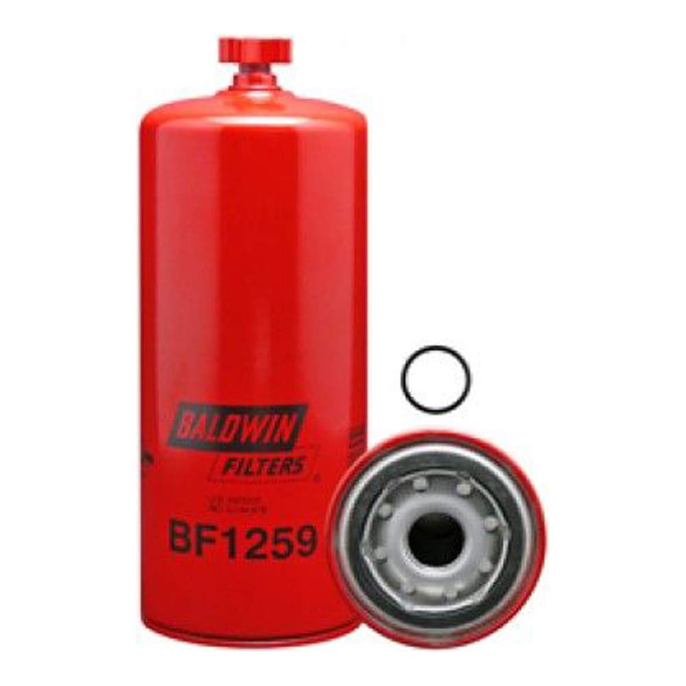 Baldwin BF1259 front view showing element and seal preventing water damage