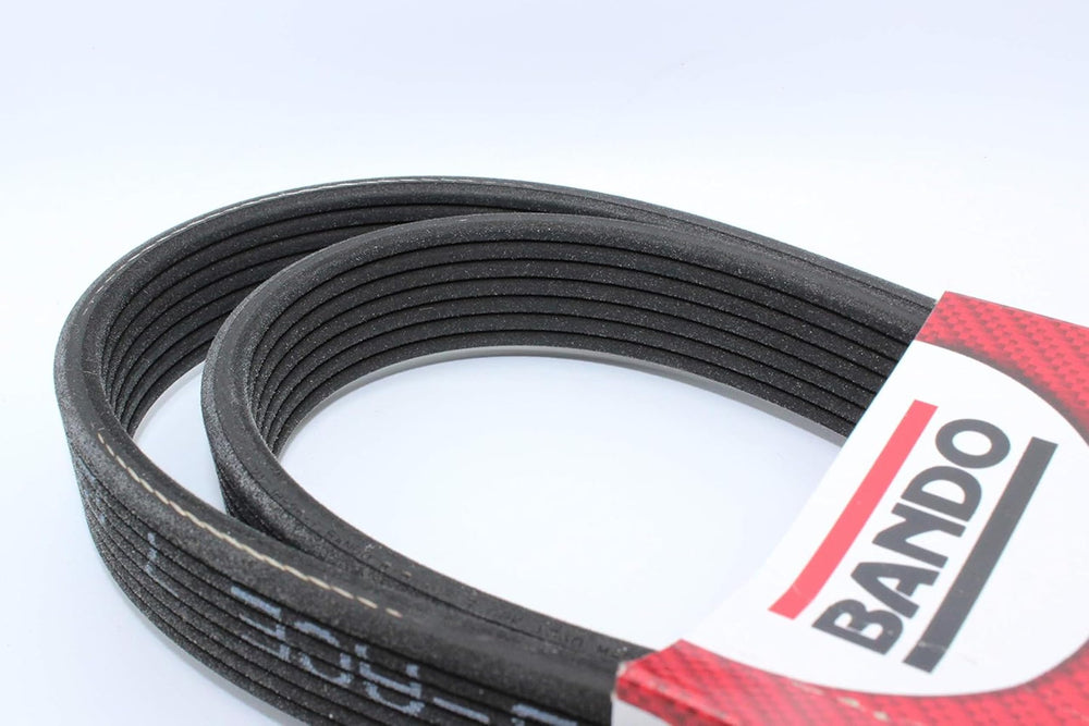 Bando 6PK1880 installed on engine illustrating quiet, reliable operation