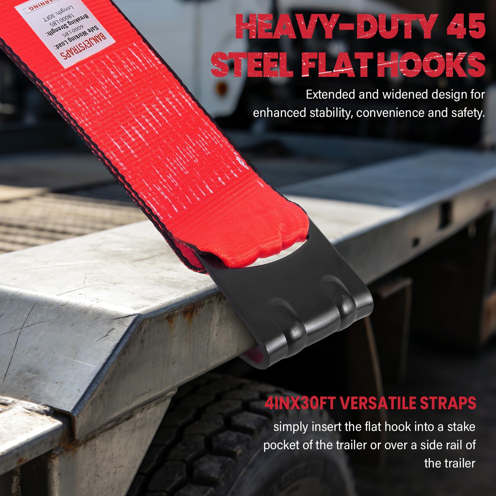 BANJEYSTRAPS used as a winch extension on a vehicle showing recovery capability and ease of attachment
