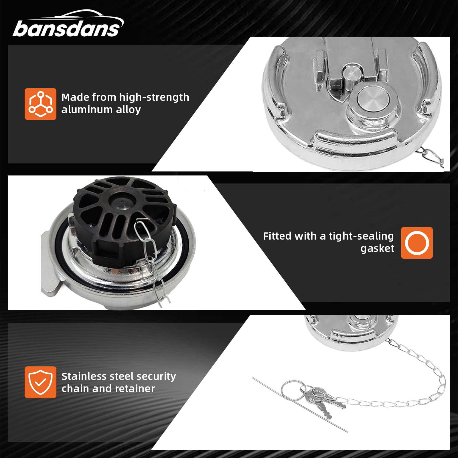 bansdans installed on Peterbilt tank demonstrating correct fit and improved fuel security