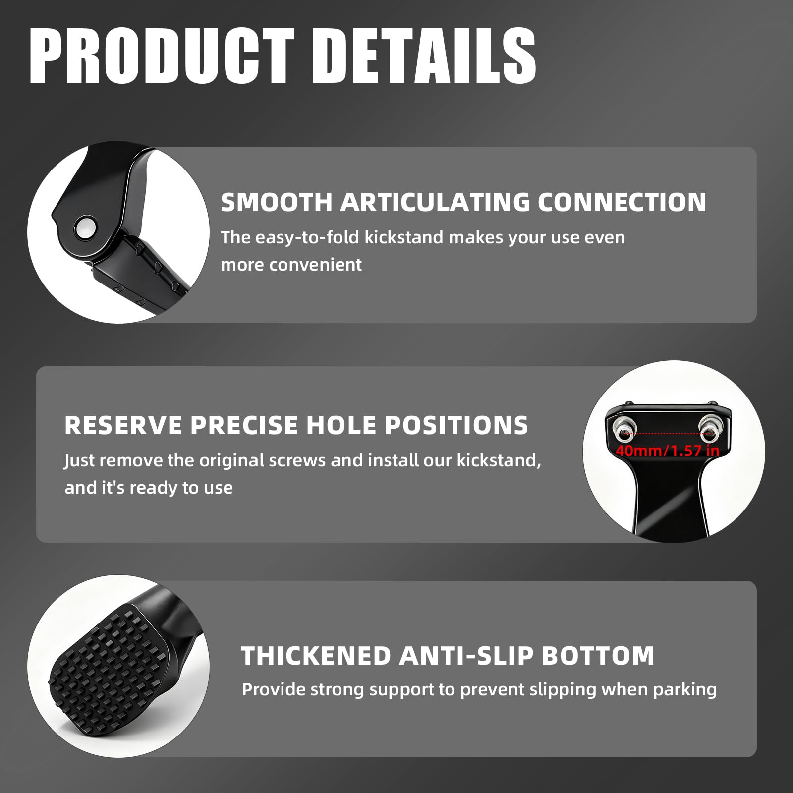 BAOUFF installation tools and screws included for fast mounting