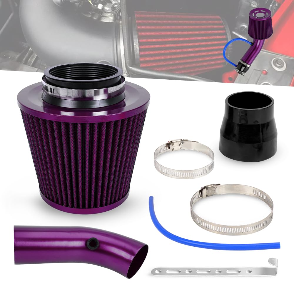 BARTOO blue vacuum hose detail showing included hardware for plug-and-play benefit
