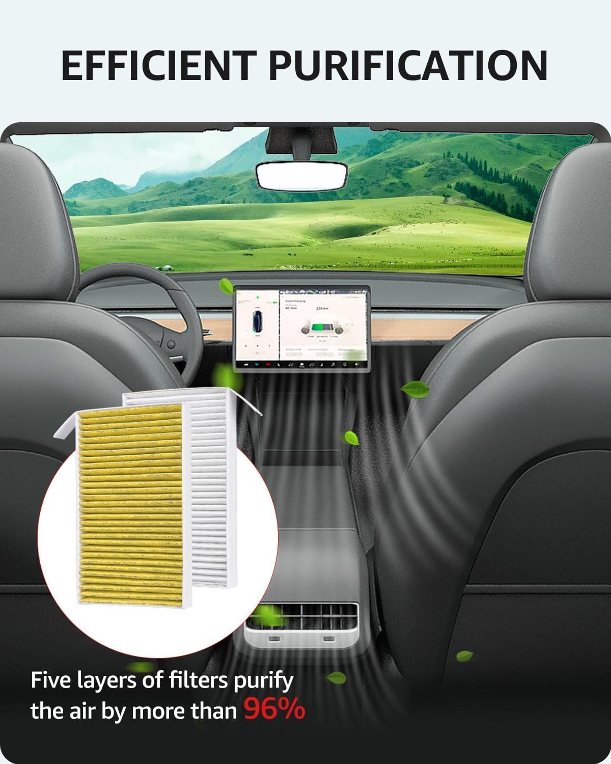 BASENOR close-up of five filtration layers, highlights enhanced particle and odor capture
