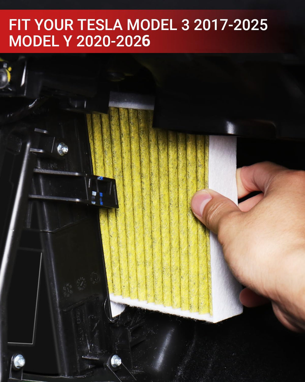 BASENOR lifestyle image driving in city, reduces road odors and pollen inside vehicle
