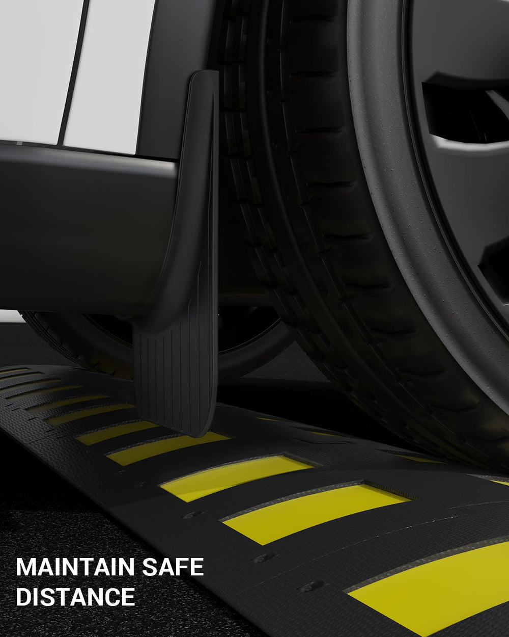 BASENOR blocking road debris close-range showing paint and component protection