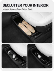 BASENOR side profile installed under rear seat proving low-profile, no interference