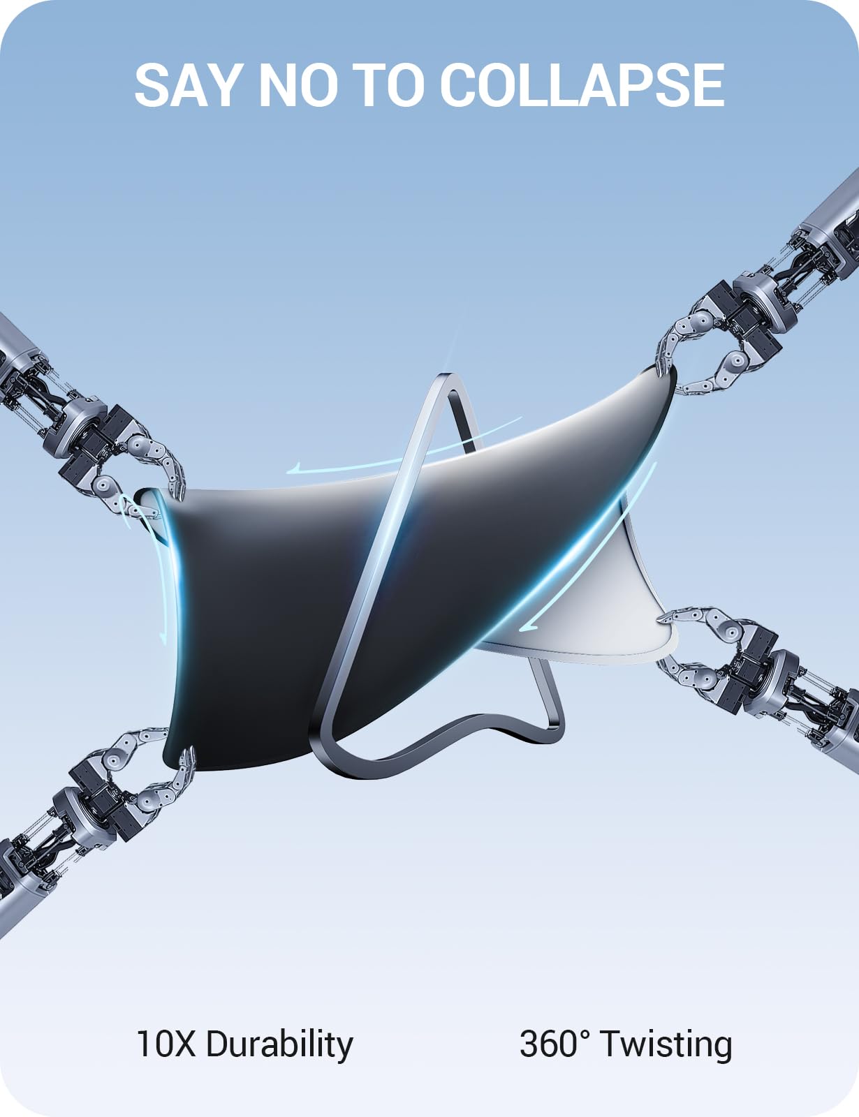 BASENOR Velcro attachment and edge showing secure fit and stability on windshield
