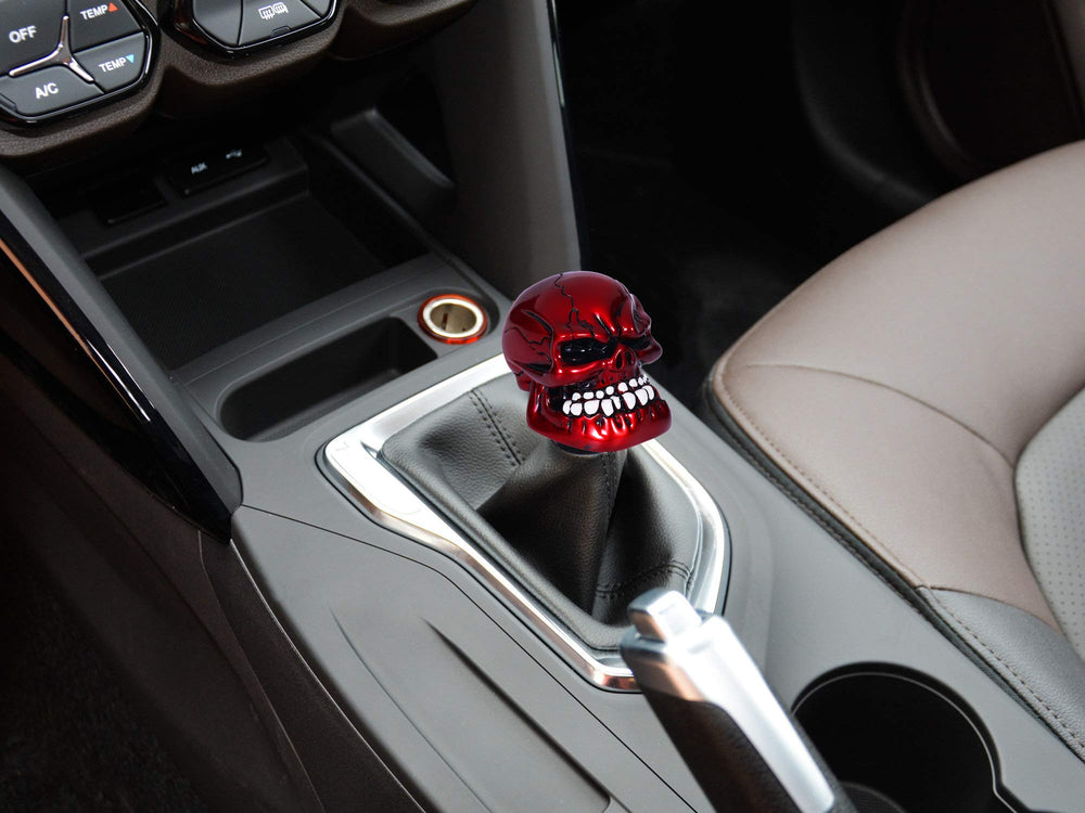Bashineng skull shift knob adapters and screw displayed for secure fit benefit
