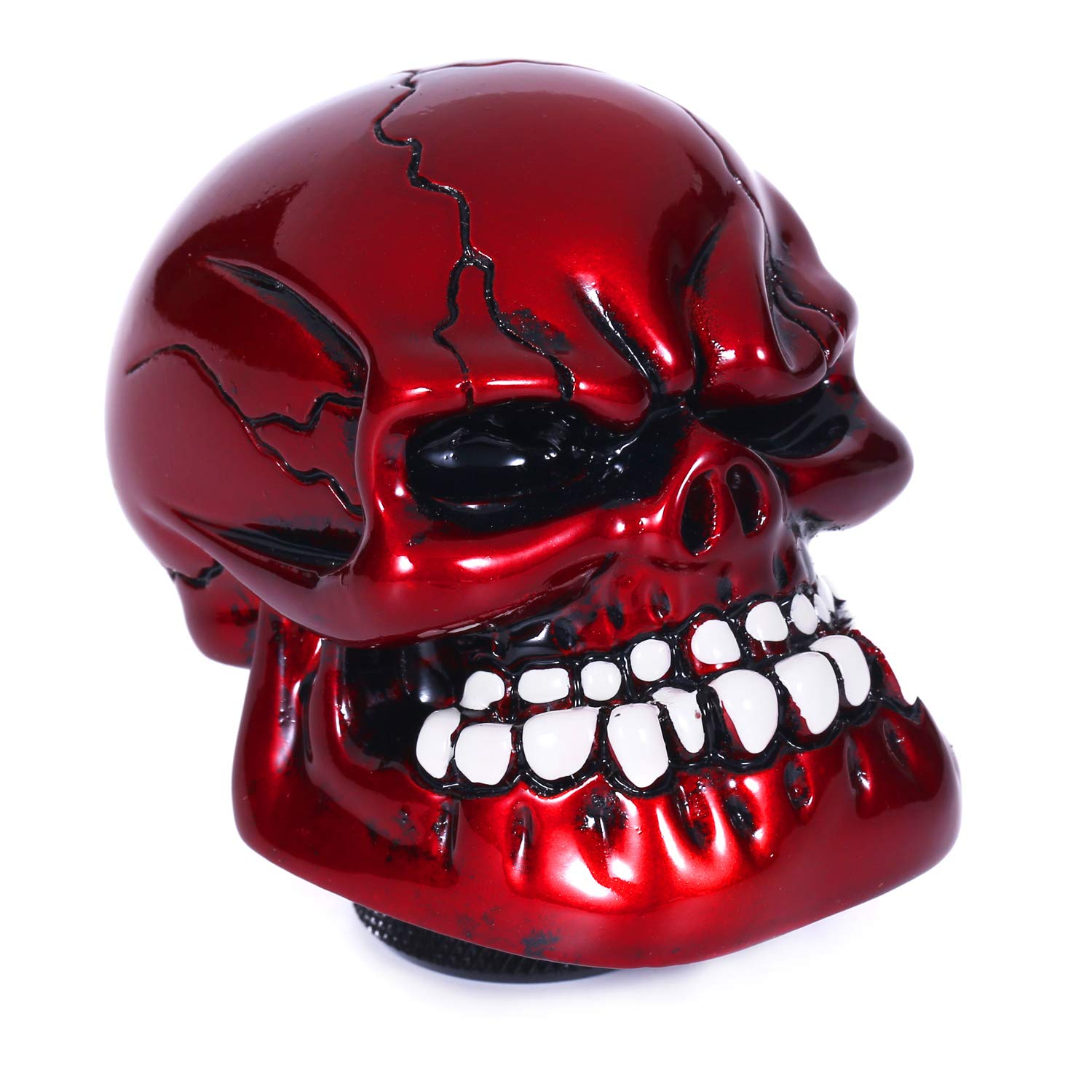 Bashineng skull shift knob installed in gearbox demonstrating compatibility benefit