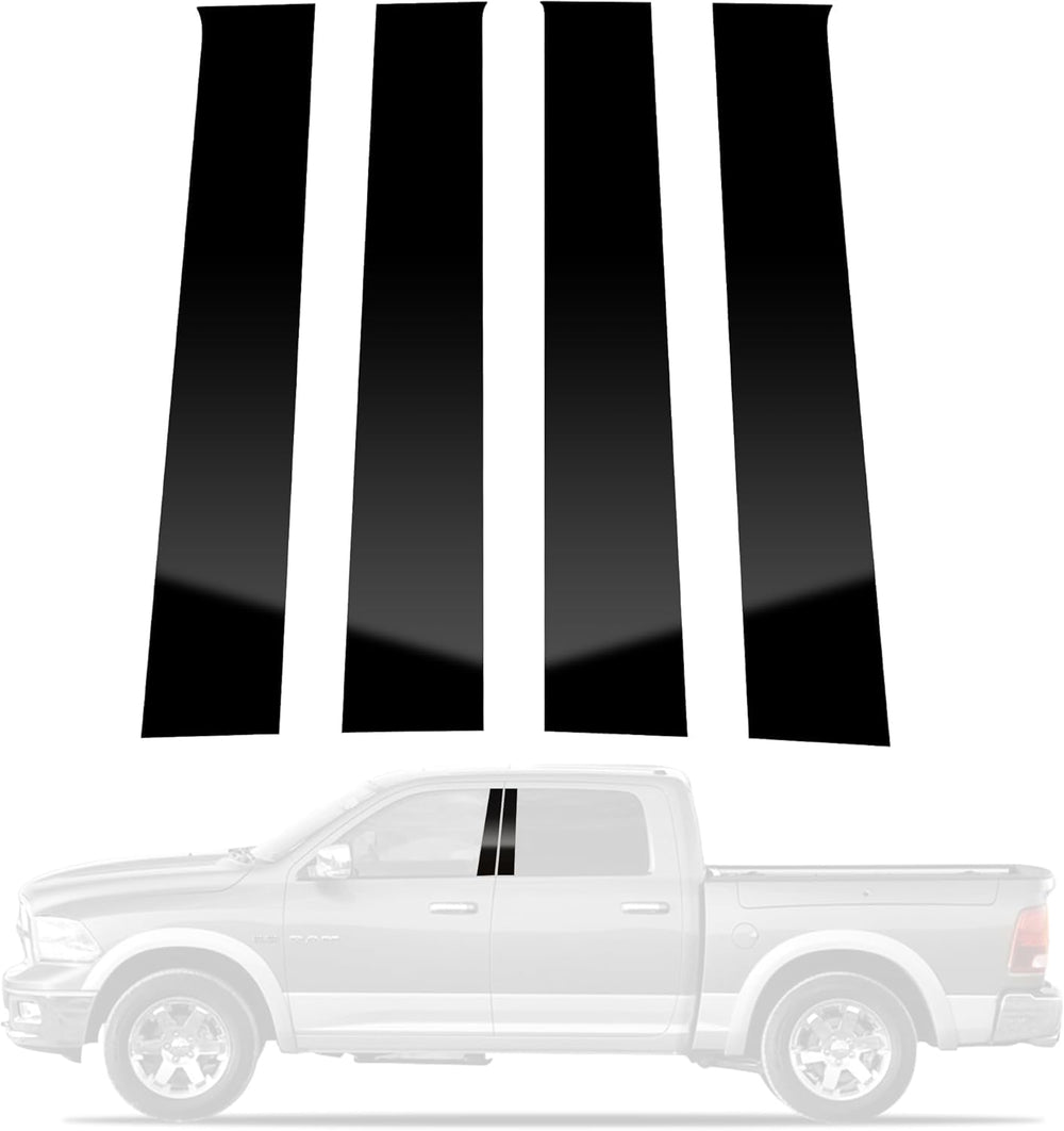 BASIKER front view of pillar trim showing fit and refined chrome look