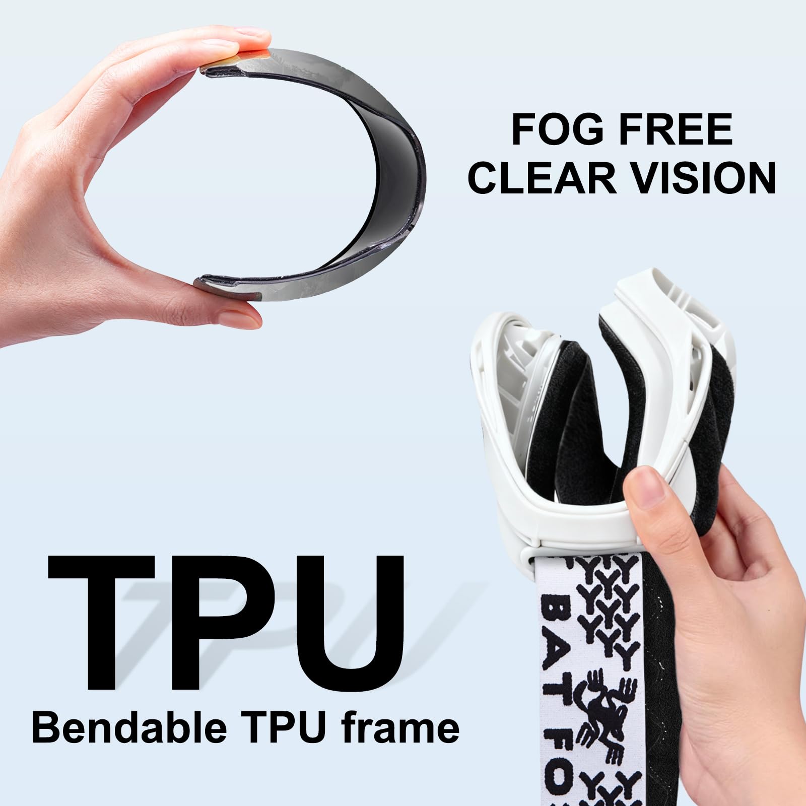 BATFOX REVO multi-color lens reflecting light to reduce glare