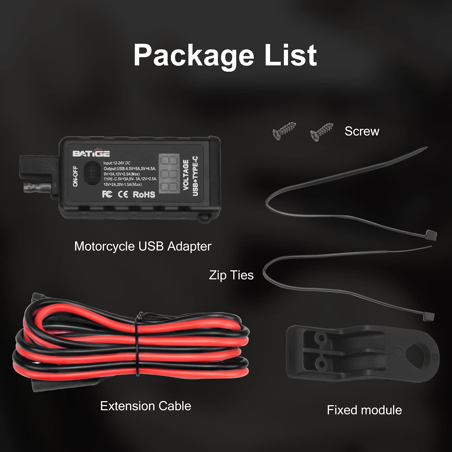 BATIGE size comparison next to smartphone showing compact, portable form factor