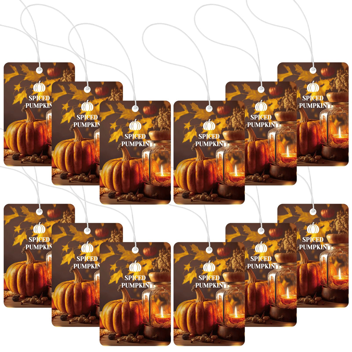 Batiyeer front packaging showing 12 pumpkin spice cards and clear quantity benefit