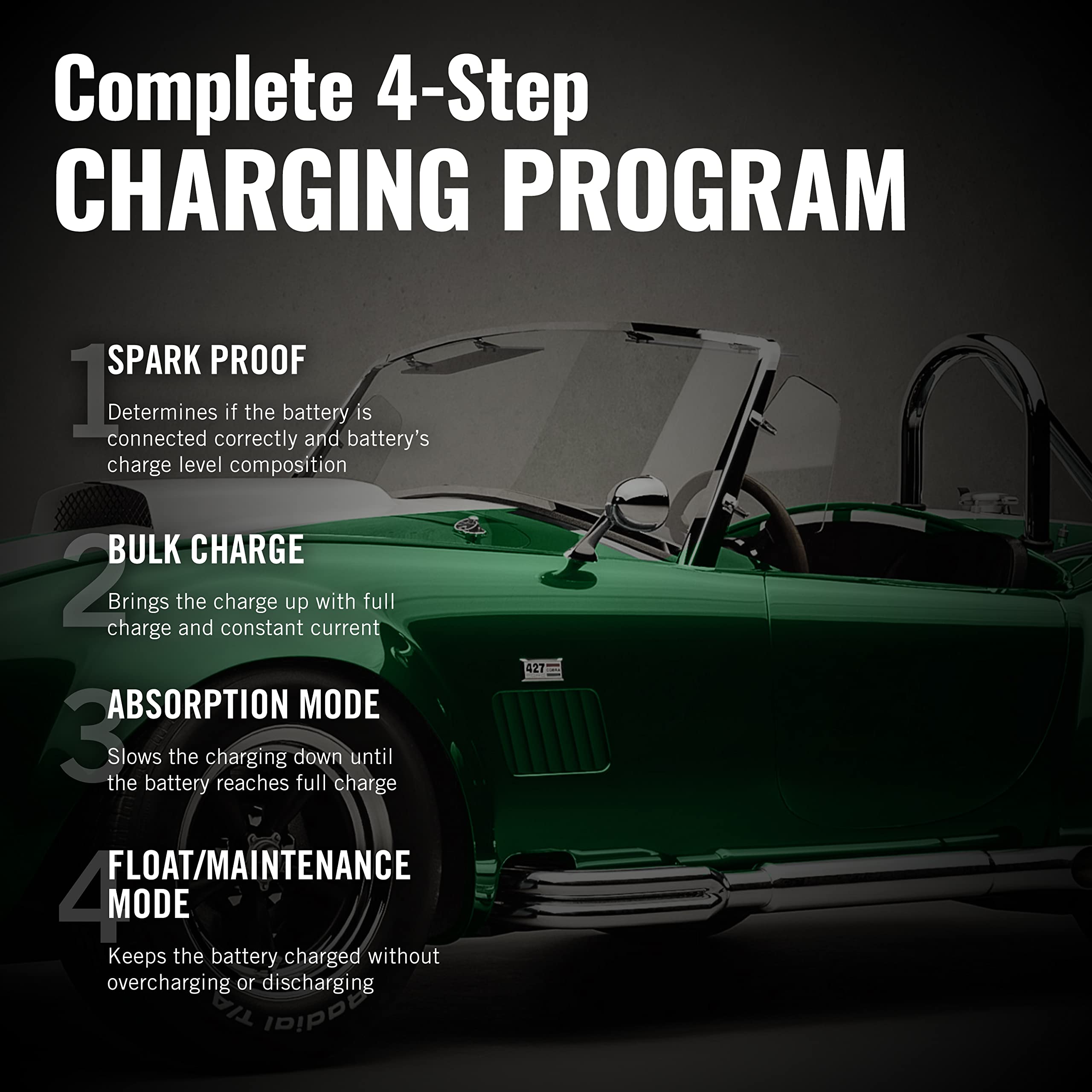 Battery Tender clips attached to a motorcycle battery showing practical use benefit