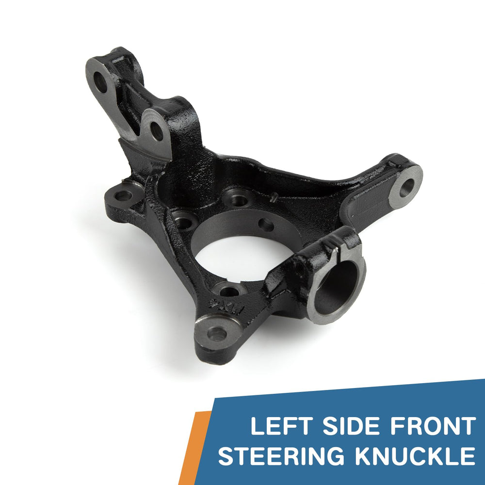 Baxzl knuckle mounting face closeup showing precise bolt pattern for exact fit