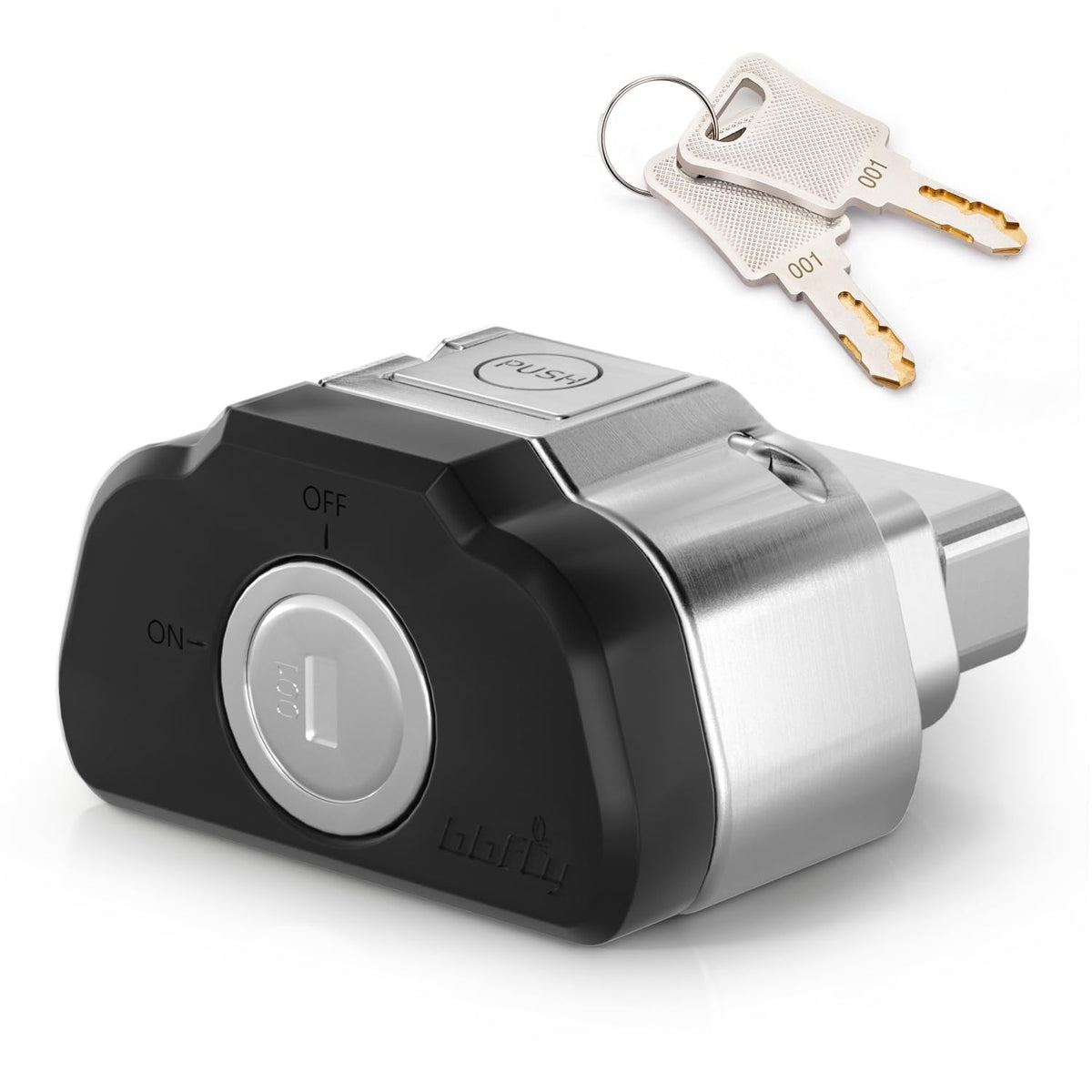 bbfly front view showing secure OBD2 cover and clear fit benefit