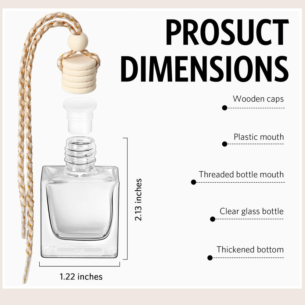 BBTO empty bottle hanging by cord demonstrating simple fragrance diffusion benefit