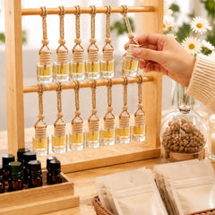 BBTO filled bottle with oil showing transparent glass and visible level