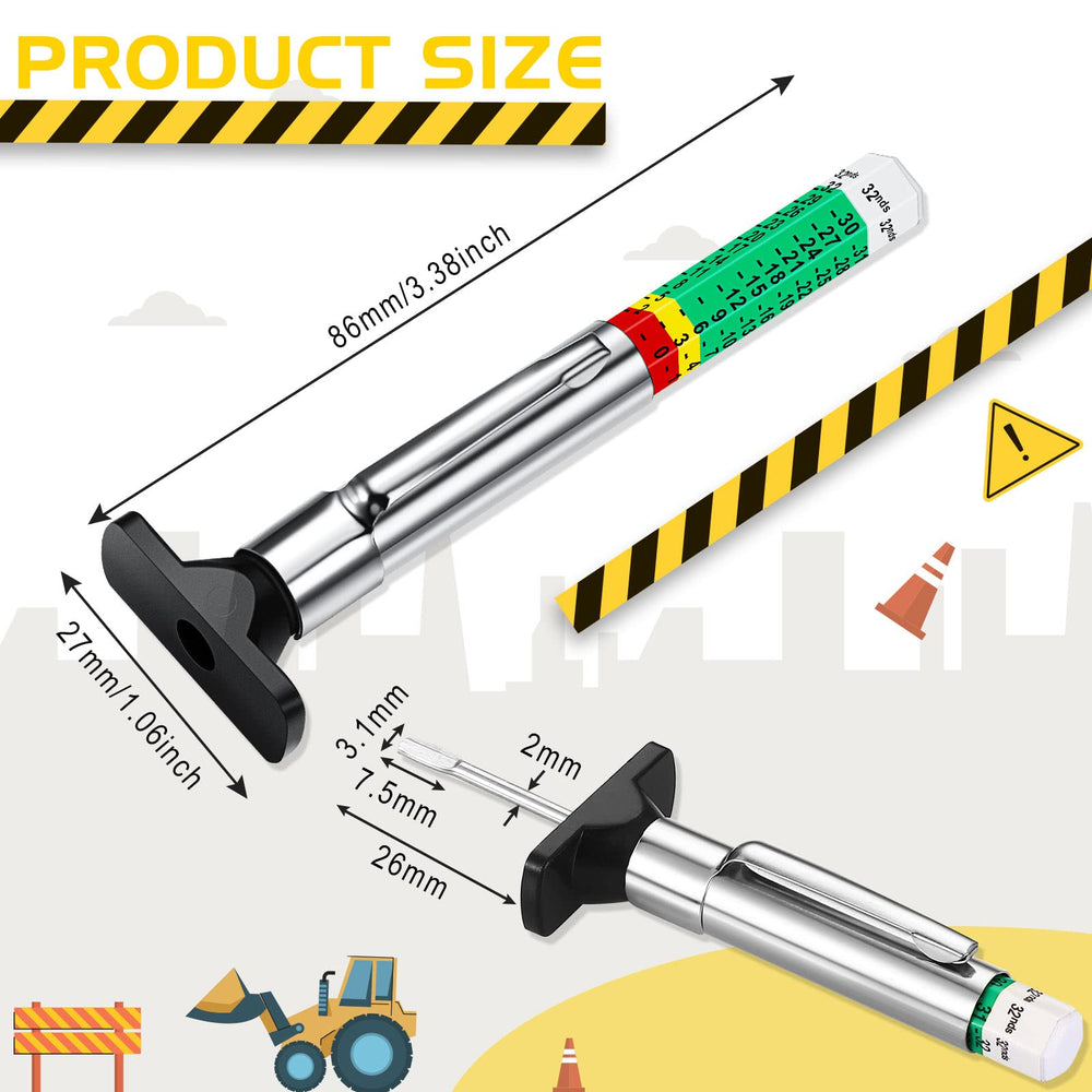 BBTO gauge in a car trunk as a roadside inspection and safety tool