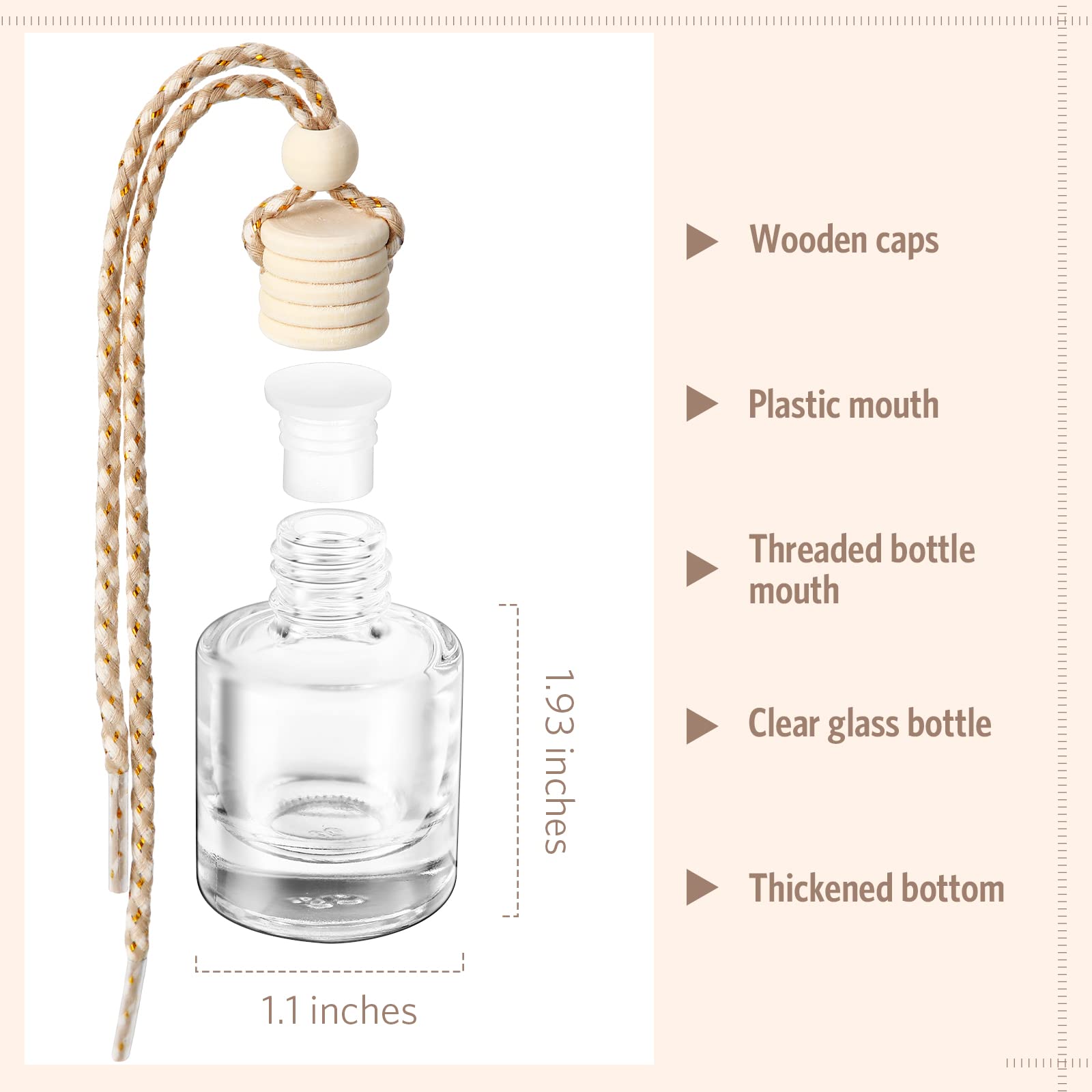 BBTO wood cap close-up showing grain and easy scent absorption benefit