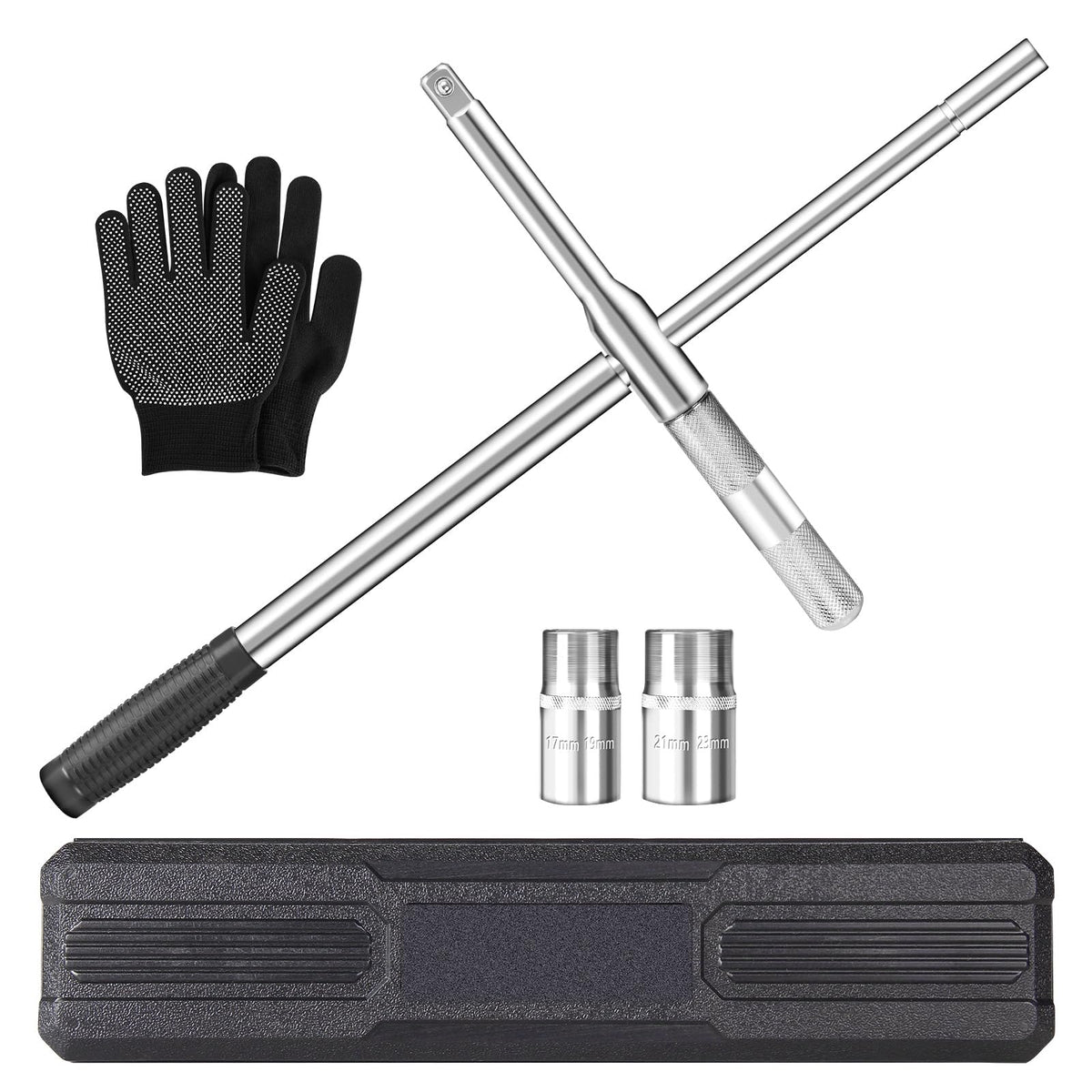 BCJCLTS front view showing four-way lug wrench and balanced design benefit