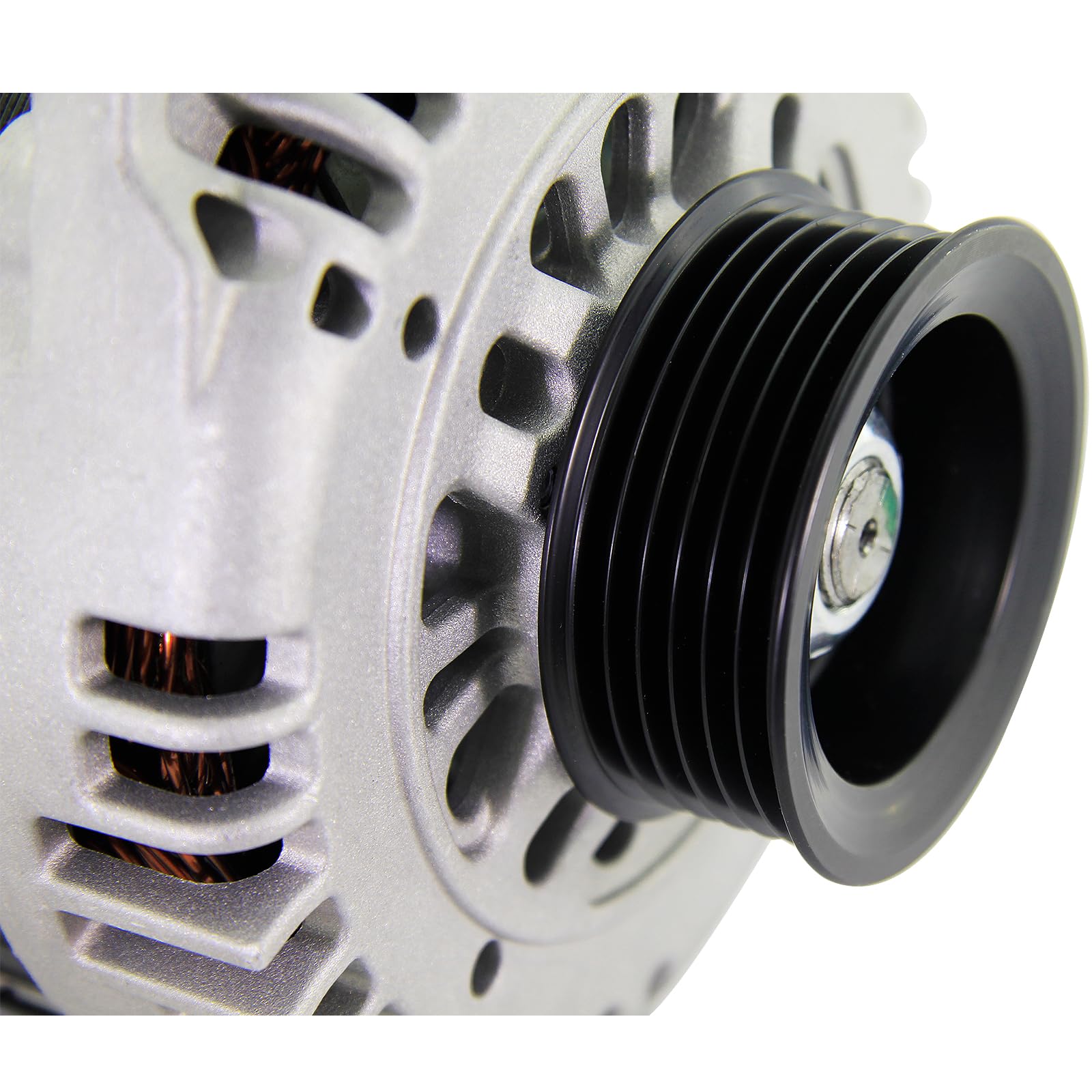 BDELI pulley close-up demonstrating durable pulley finish and smooth belt engagement