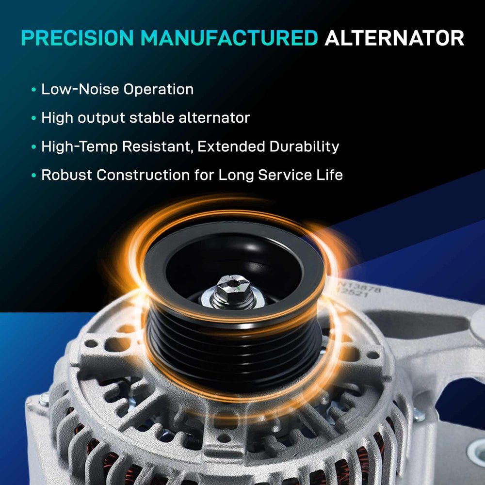 BDELI alternator installed in engine bay restoring charging reliability on Toyota