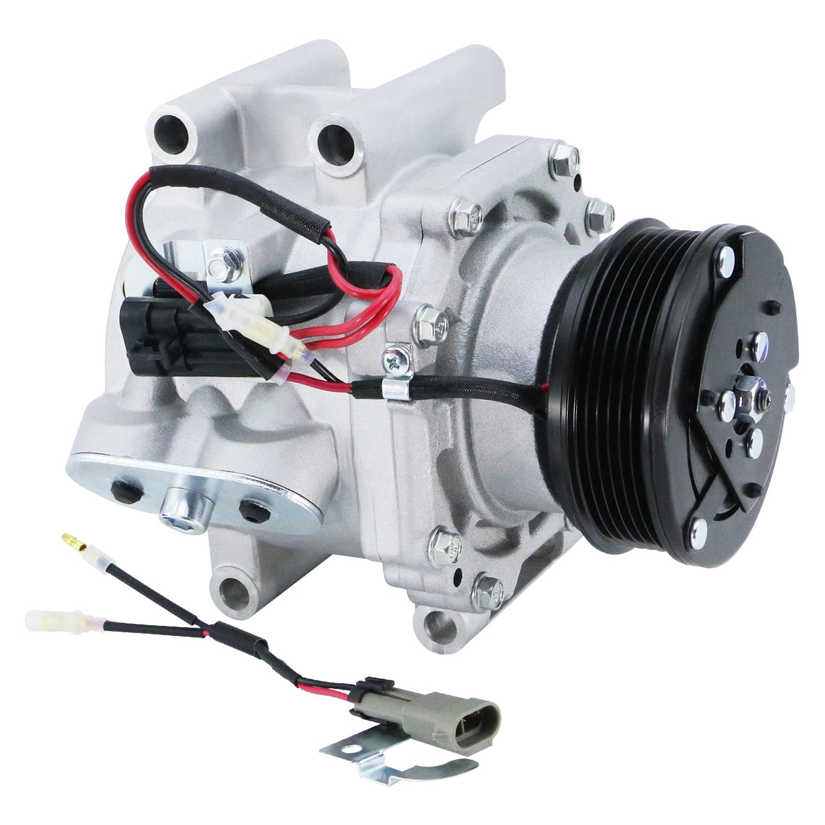 BDELI AC compressor front view showing solid construction and OEM fitment benefit