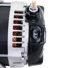 BDELI alternator electrical connector detail showing OEM-style plug for easy installation