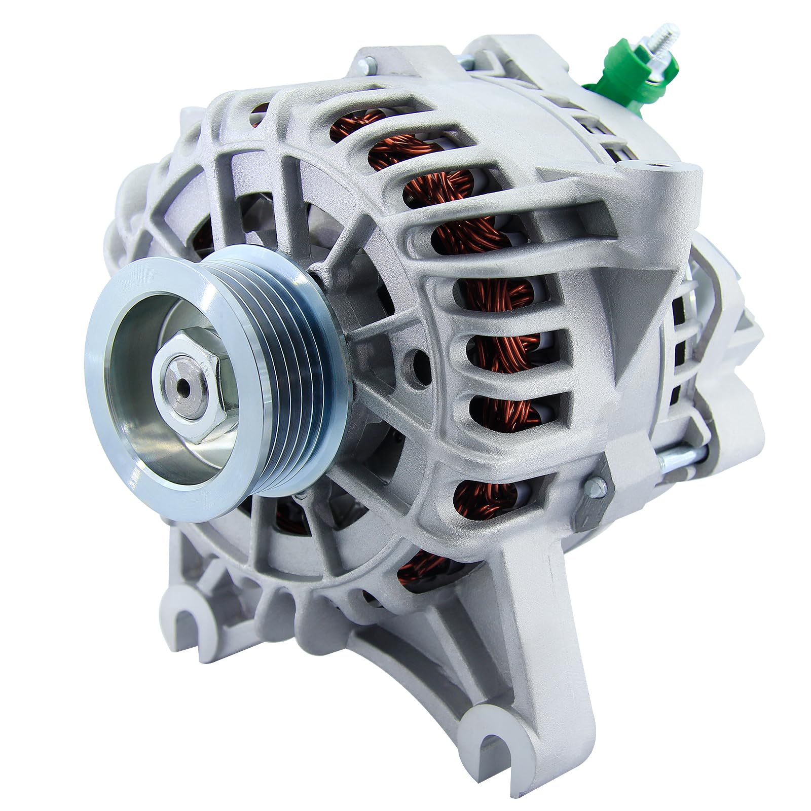 BDELI alternator front view showing mounting points for easy fit