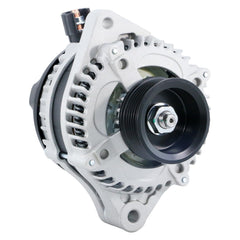 BDELI alternator front view showing mounting points and clean finish for easy fit