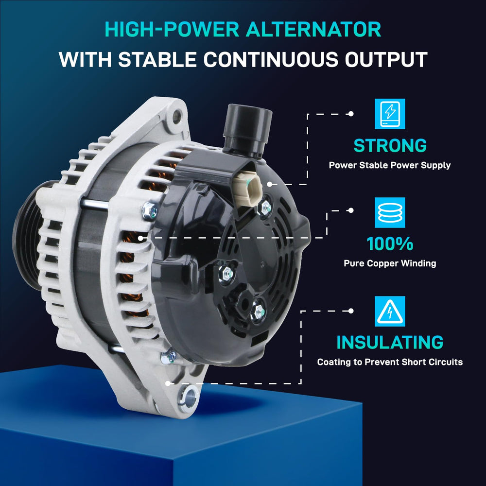 BDELI alternator label and part numbers for quick compatibility check