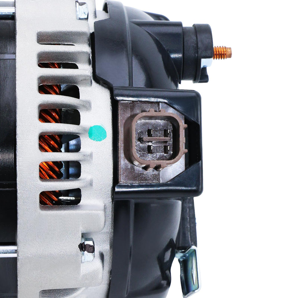 BDELI alternator pulley and shaft detail highlighting durable construction benefit