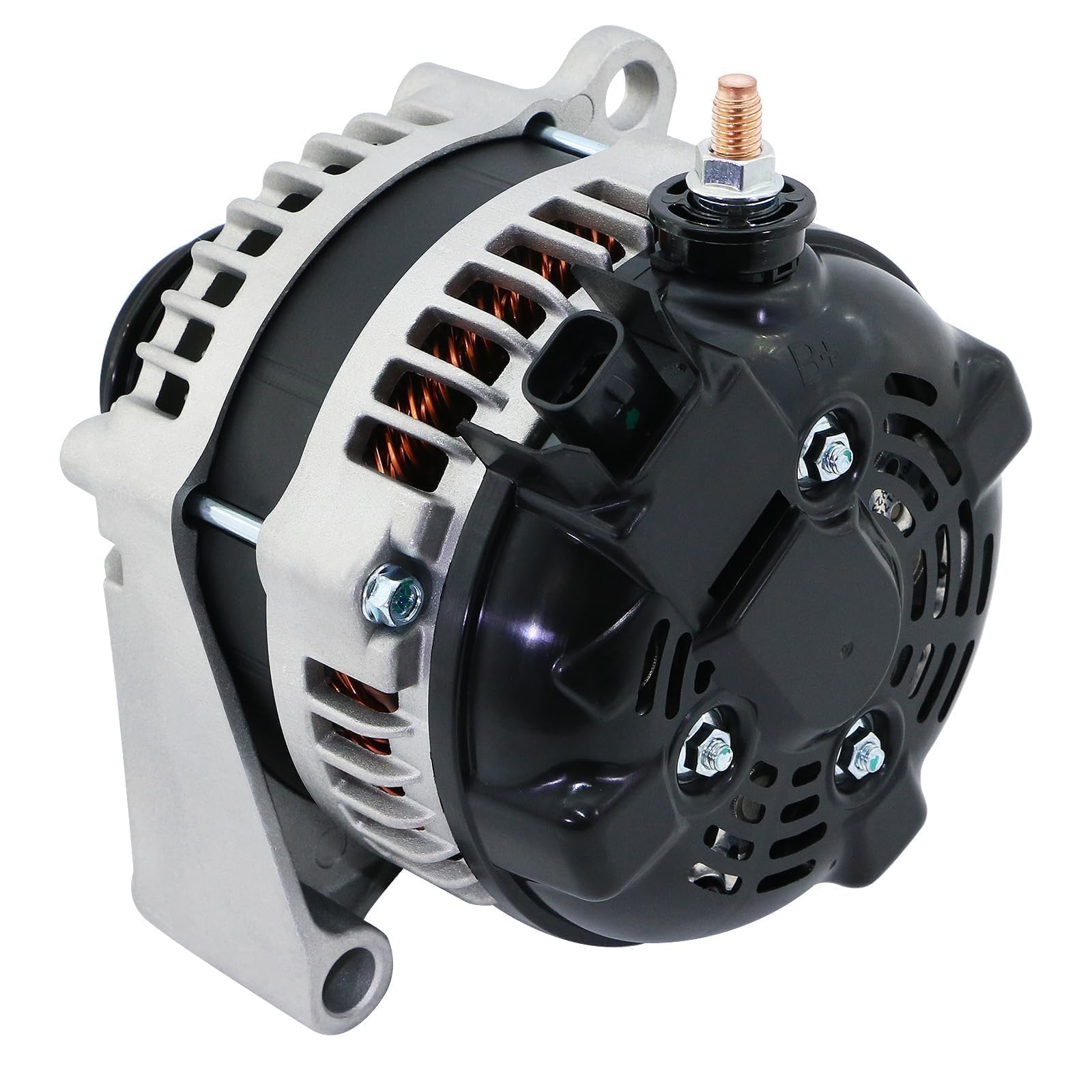 BDELI alternator pulley close-up highlighting precision machining for smooth belt drive