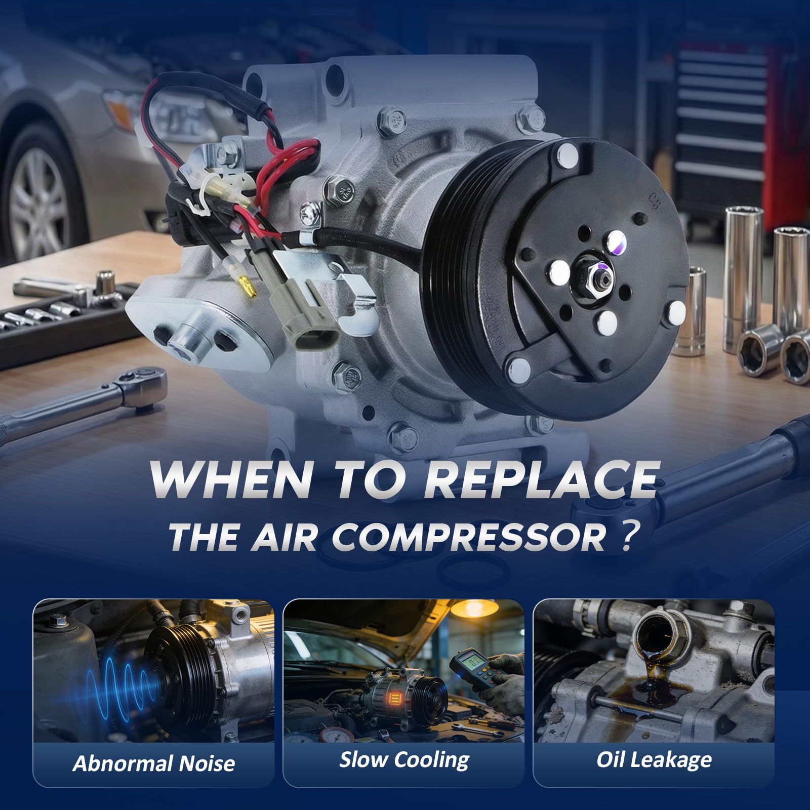 BDELI compressor electrical connector and clutch detail ensuring reliable engagement