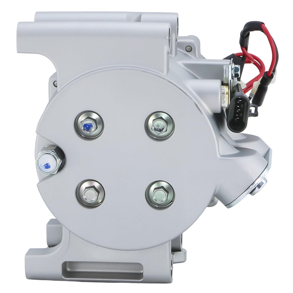 BDELI compressor in a mechanic’s hands during install showing professional fitment