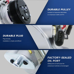 BDELI compressor oil fill port detail showing PAG 46 compatibility for proper lubrication