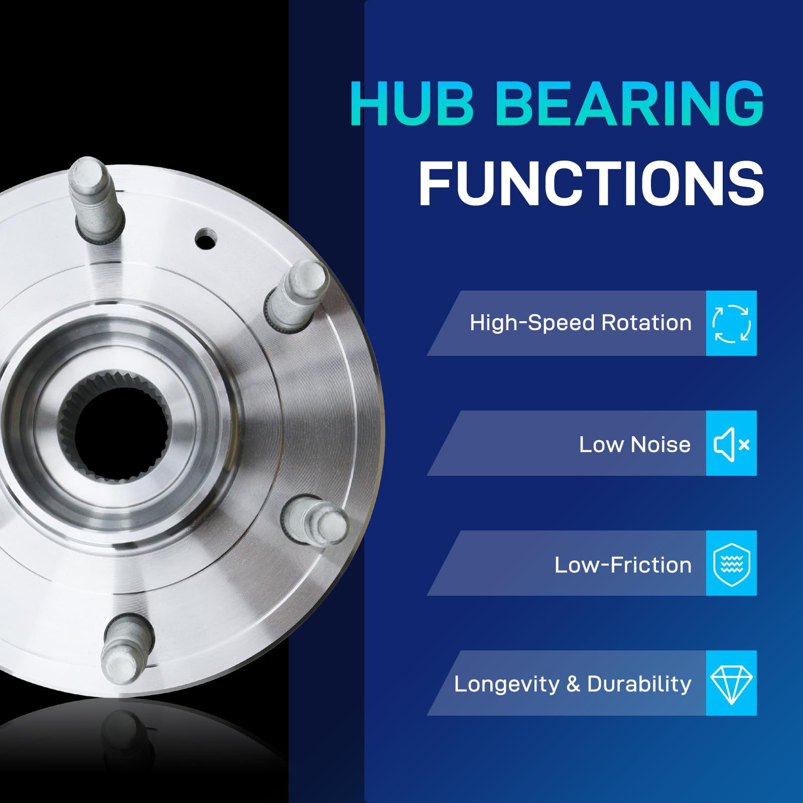BDELI hub installed on wheel showing restored smooth rotation