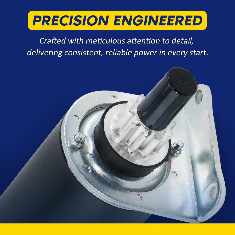 BDELI starter installed on Kawasaki engine demonstrating easy replacement